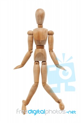 Wooden Mannequin Stock Photo