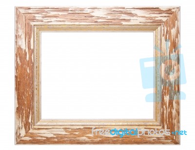 Wooden Picture Frame Stock Photo