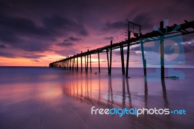 Wooden Pier Stock Photo