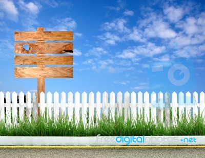 Wooden Signpost Stock Photo