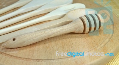 Wooden Spoons Stock Photo