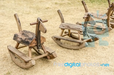 Wooden Toys Stock Photo