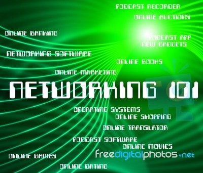 Word Networking Represents Global Communications And Communicate… Stock Image