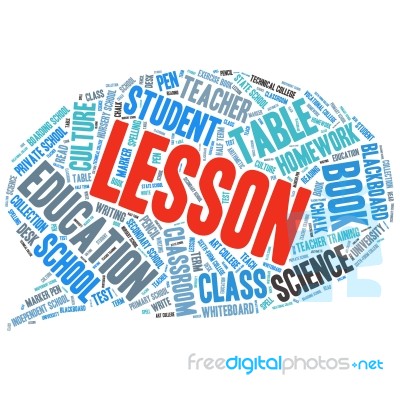 Words Cloud Related To Education And Relevant Stock Image