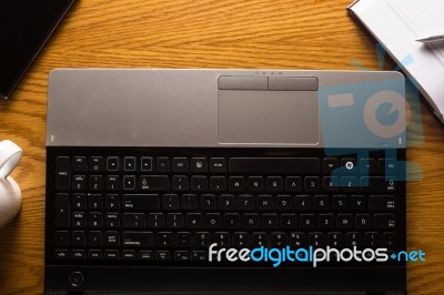 Working Desk Space Stock Photo