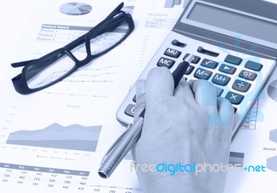 Working Financial Stock Photo