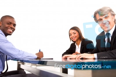 Working Meeting Stock Photo