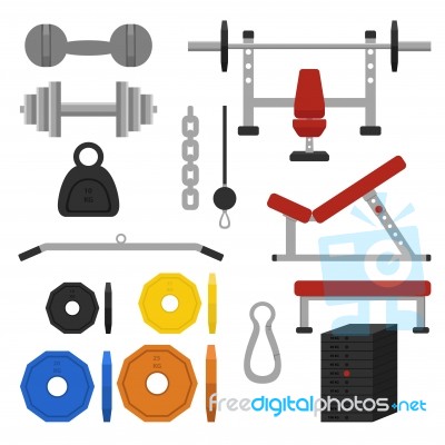 Workout Equipments Stock Image