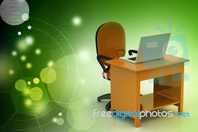 Workplace With Computer Stock Image