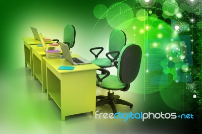 Workplace With Computer Stock Image