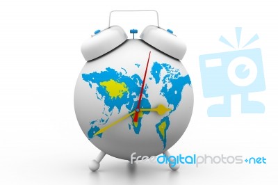 World Alarm Clock Stock Image