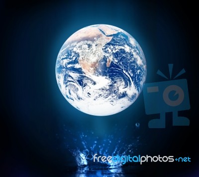 World Blue Stock Image