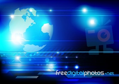 World Concept Technology Stock Image