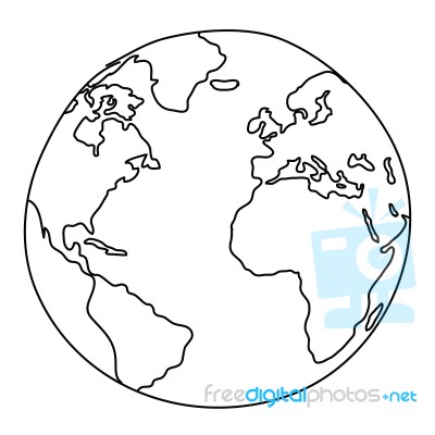 World Drawing Stock Image