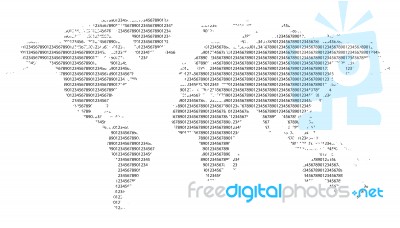 World Made Of Numbers Stock Image