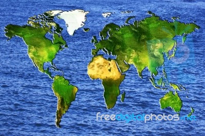 World Map Stock Photo