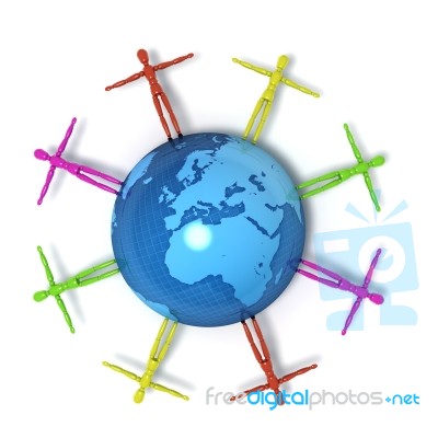 World People Stock Image