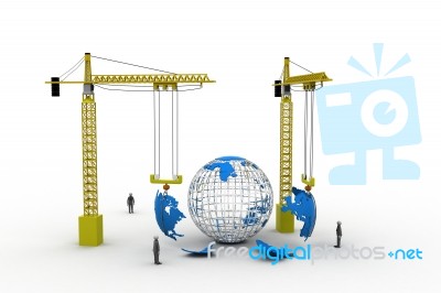 World Scaffolding Stock Image