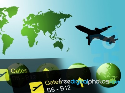 World Travel Represents Globalization And Touring Countries Stock Image