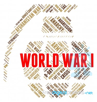 World War I Represents Globe Bloodshed And Skirmish Stock Image