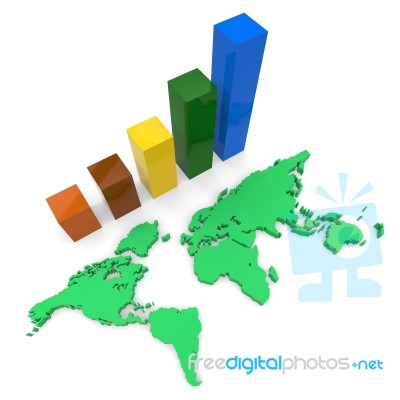 World Wide Growth Shows Raise Gain And Expansion Stock Image