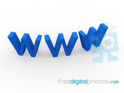 World Wide Web 3d Stock Image