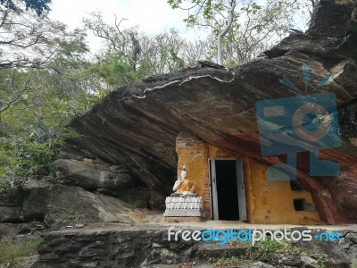 Worship Buddhist Pavilion Statue At Temple In Thailand  Stock Photo