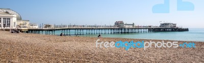 Worthing, West Sussex/uk - April 20 : View Of Worthing Pier In W… Stock Photo