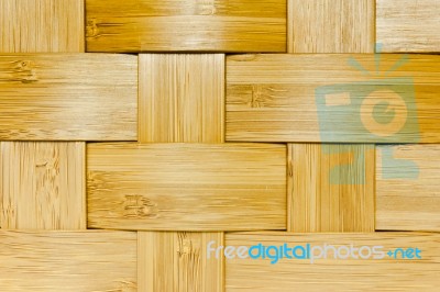 Woven Bamboo Panel Stock Photo