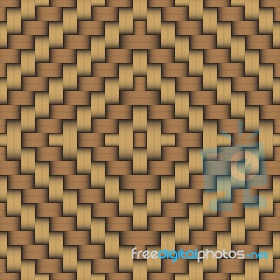 Woven Wood Pattern Stock Image