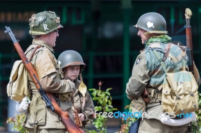 Ww2 Re-enactment Stock Photo