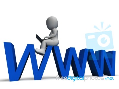 Www Showing World Wide Web Stock Image