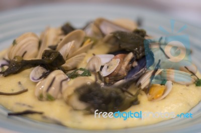 Xarem Dish With Clams Stock Photo