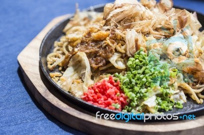 Yakisoba Japanese Noodles Stock Photo