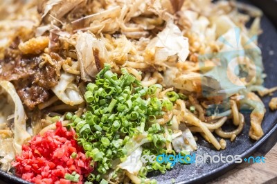 Yakisoba Japanese Noodles Stock Photo