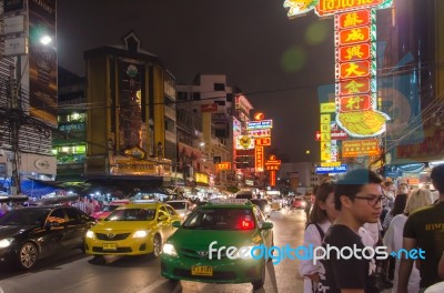 Yaowarat Road, Chinatown Stock Photo