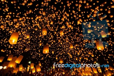 Yee Peng Festival Stock Photo