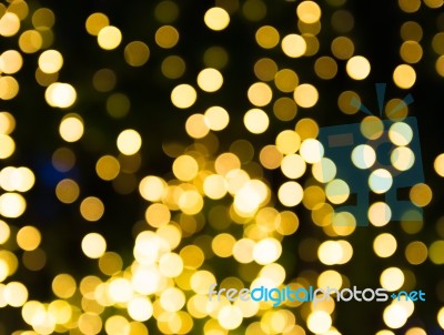 Yellow Bokeh Stock Photo