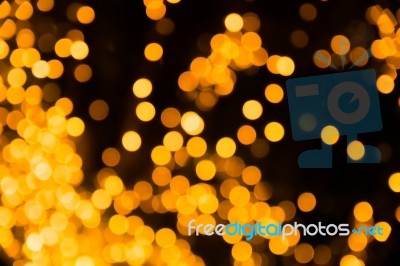 Yellow Bokeh Stock Photo