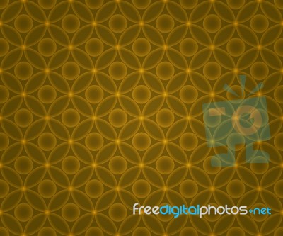 Yellow Cercles Retro Background Stock Image