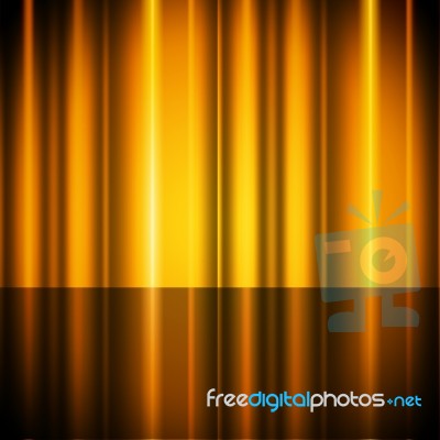 Yellow Curtains Background Shows Stage And Acting
 Stock Image