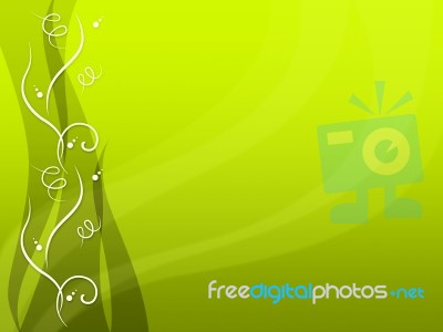 Yellow Floral Background Means Pretty Plant Pattern
 Stock Image