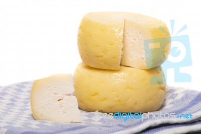 Yellow Goat Cheese Stock Photo