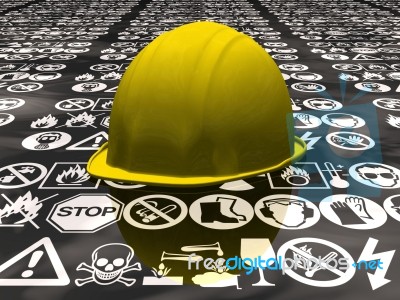 Yellow Hard Hat Stock Image