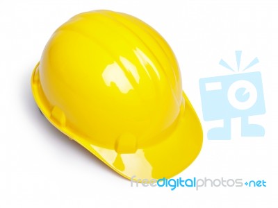 Yellow Hard Hat Stock Photo