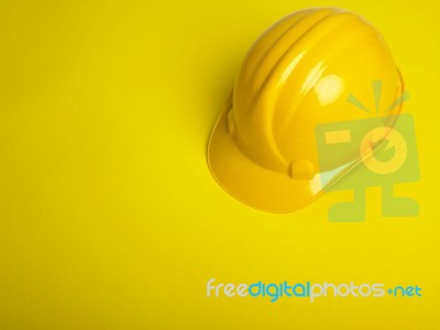 Yellow Hard Hat Stock Photo