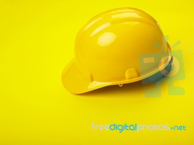 Yellow Hard Hat Stock Photo