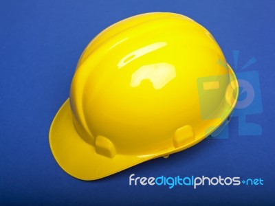 Yellow Hard Hat Stock Photo