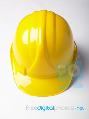 Yellow Hard Hat Stock Photo