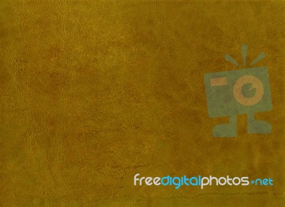 Yellow Leather Texture Background Stock Photo